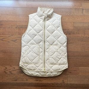 J. Crew beige vest XS